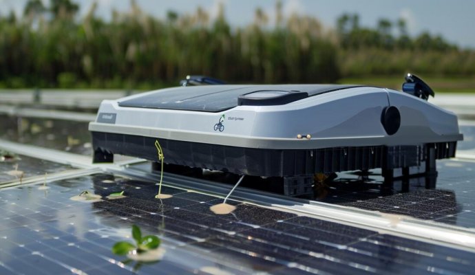 清洁型光伏机器人：太阳能电池板保洁的智能化解决方案（无线充电）
