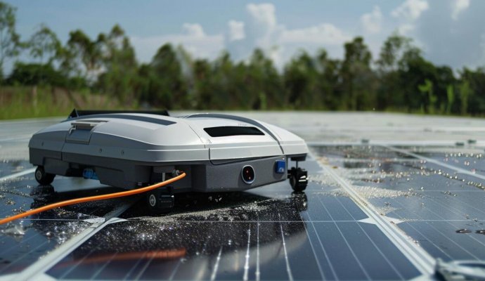 光伏机器人：太阳能发电领域的未来助力（无线充电）